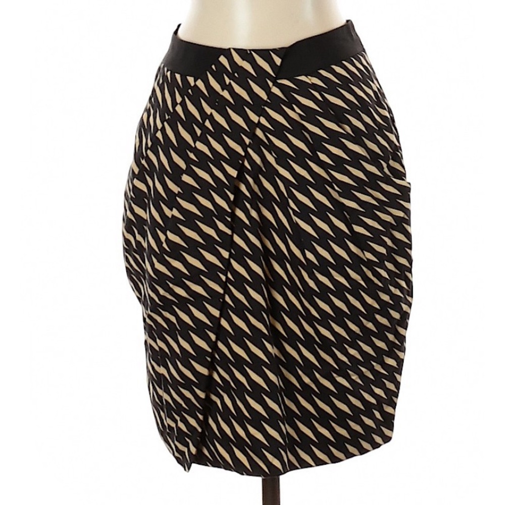 Anthro silk skirt